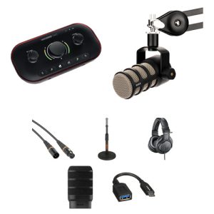 Focusrite Vocaster Two USB-C Audio Interface with Voiceover Kit